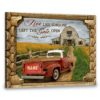 Hayooo Personalized Truck Canvas Gifts For Farmers With Wooden Frame & Countryside Scene