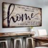 Hayooo Personalized Family Canvas Home Story Wall Art For Living Room Decor
