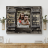 Hayooo Personalized Couple Canvas With Faux Window And Love Quote Best Gift For Your Loved One