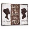 HayoooPersonalized Couple Canvas Love You