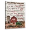 Hayooo Personalized Country Canvas With Barn And Tractor God Wall Art