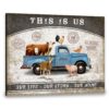 Hayooo Personalized Farmer Canvas Gifts For Farmers With Pickup Truck And Farm Animals Our Life Our Story Our Home