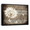Hayooo Mother's Day Gardening Gifts Dandelion Canvas Wall Art Inspirational Wall Art