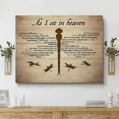 Hayooo Personalized Canvas Prints Meaningful Sympathy Gift