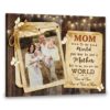 Hayooo Canvas Personalized Mothers Day Gift Home Is Wherever Mom Is