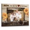Hayooo Canvas Personalized Gift For Mom Art Wall Decor You Are The Heart Of Our Family