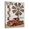 Hayooo Canvas Gifts For Farmers Personalized Farm Truck And Windmill In This House Wall Art For Farmhouse Decor