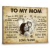 Hayooo Canvas Personalized Gifts For Moms With Vintage Paper I Will Always Be Your Little Girl