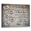 Hayooo Canvas Personalized Gift For Mom Home Decor Wall Art I Need To Say I Love You