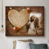 Hayooo Canvas Wall Art For Above Bed Decor With Couple Photo And Heart Shape I Will Be Your Backbone